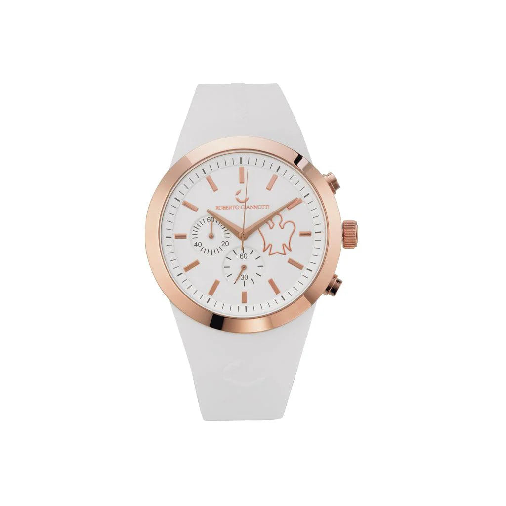 Orologio cronografo con angeli bianco Roberto Giannotti - CROA102