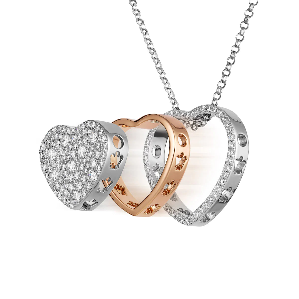 Collana trilogia d'amore in argento donna Roberto Giannotti - GIA448