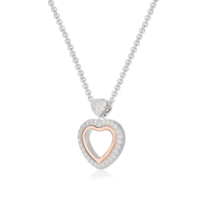 Collana in argento trilogia con ciondolo cuore traforato Roberto Giannotti - GIA451