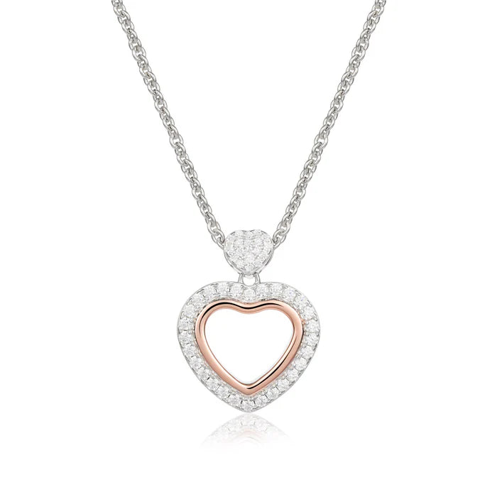 Collana in argento trilogia con ciondolo cuore traforato Roberto Giannotti - GIA451