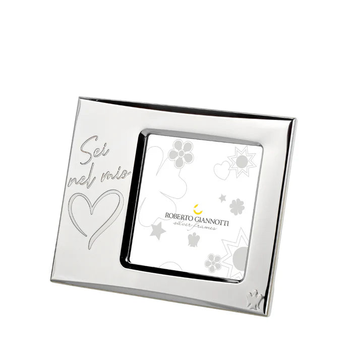 Cornice in Argento "Sei nel mio cuore" Roberto Giannotti - GICO21