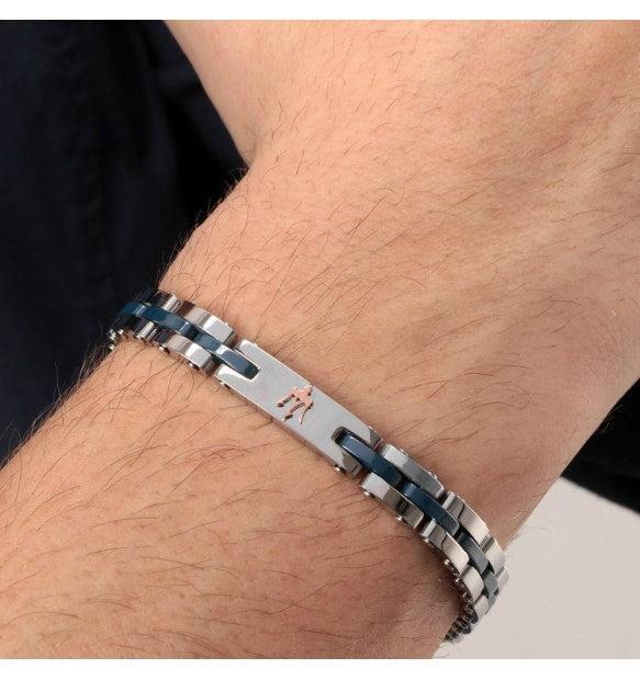 Bracciale uomo in acciaio Maserati - JM220ASR08
