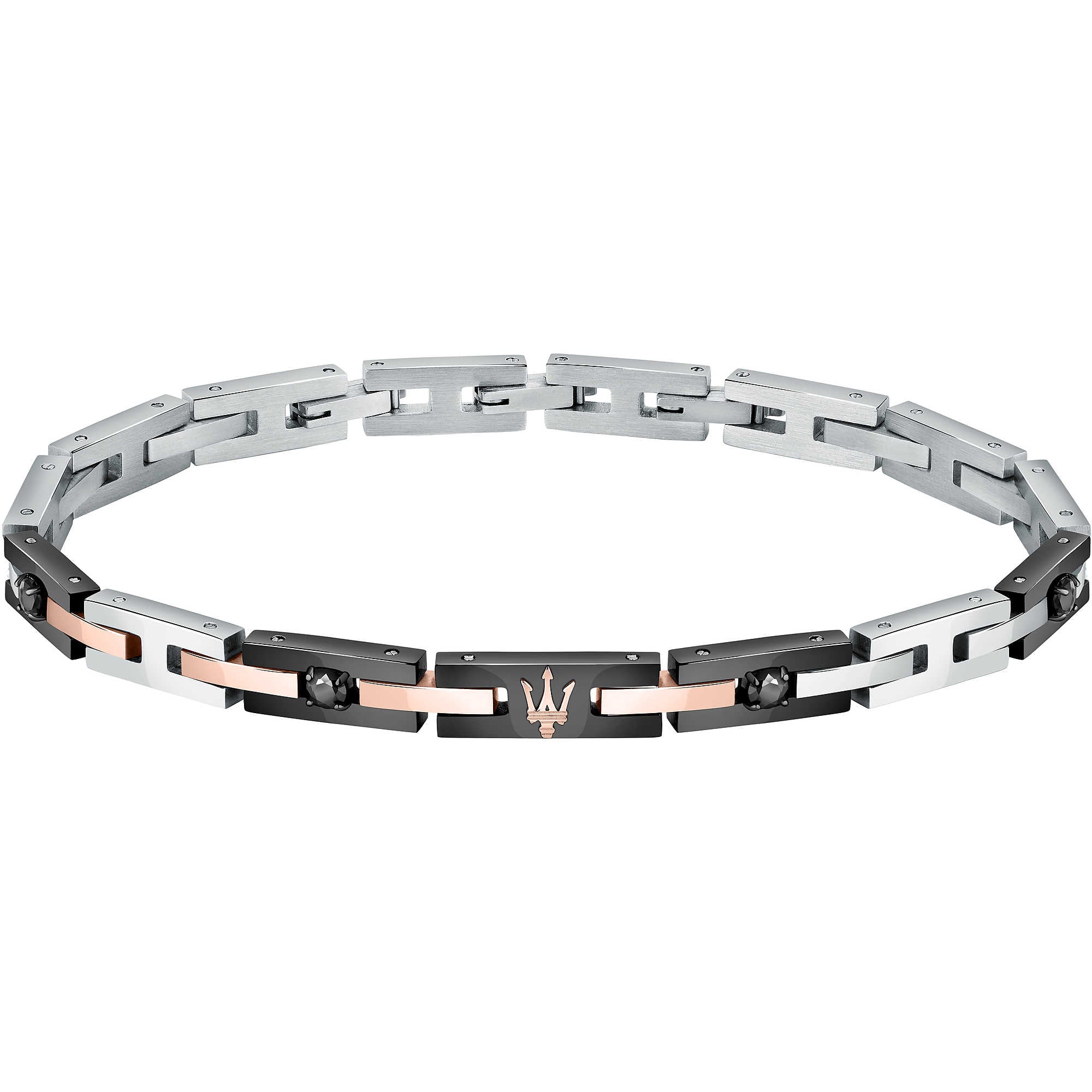 Bracciale uomo in acciaio Maserati - JM422ATJ09