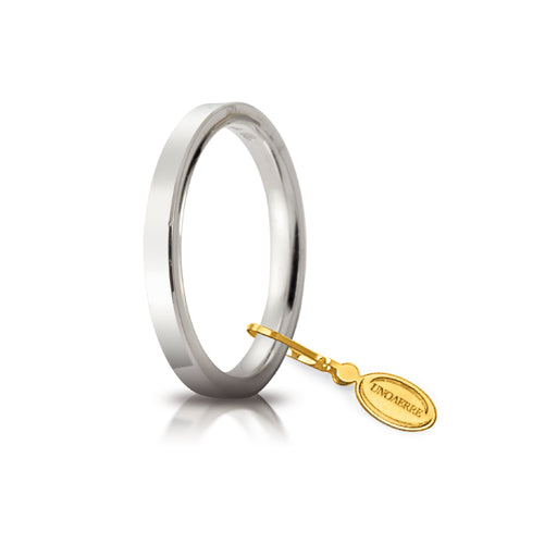 Fede Cerchi di Luce Unoaerre mm.2.5 in oro bianco - 025AFC0020000