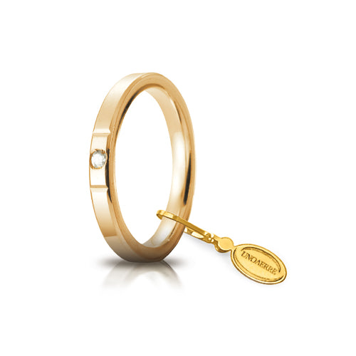 Fede Cerchi di Luce Unoaerre mm.2.5 in oro giallo - 025AFC0020010