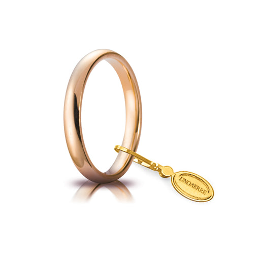 Fede Comoda Unoaerre mm.3,0 in oro rosa - 030AFC0010000