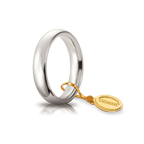 Fede Comoda Unoaerre mm.4,0 in oro bianco - 040AFC0010000