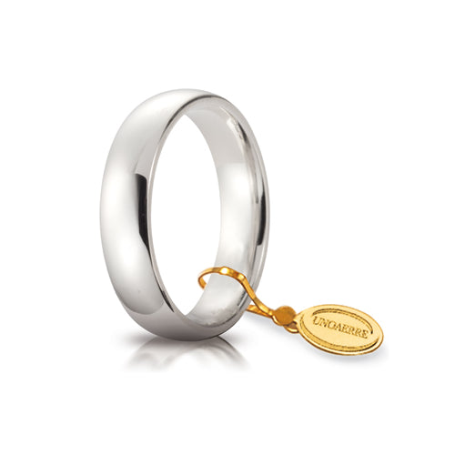 Fede Comoda Unoaerre mm.5,0 in oro bianco - 050AFC0010000