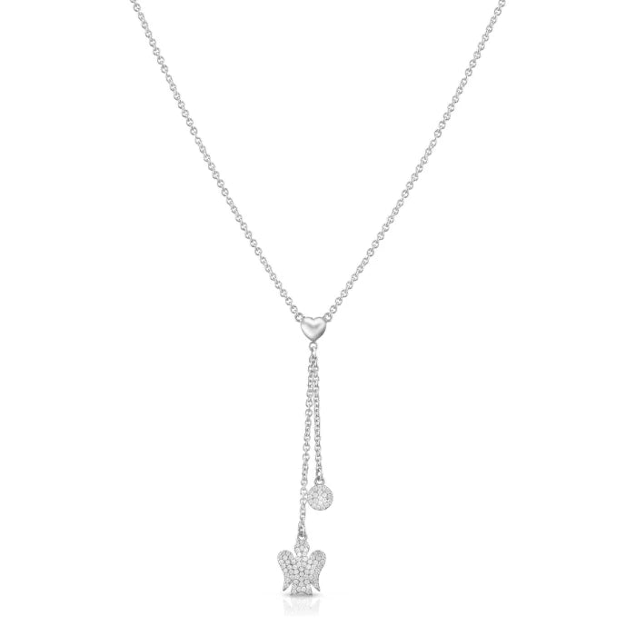 Collana a y in argento con angelo e paillettes Roberto Giannotti - GIA412