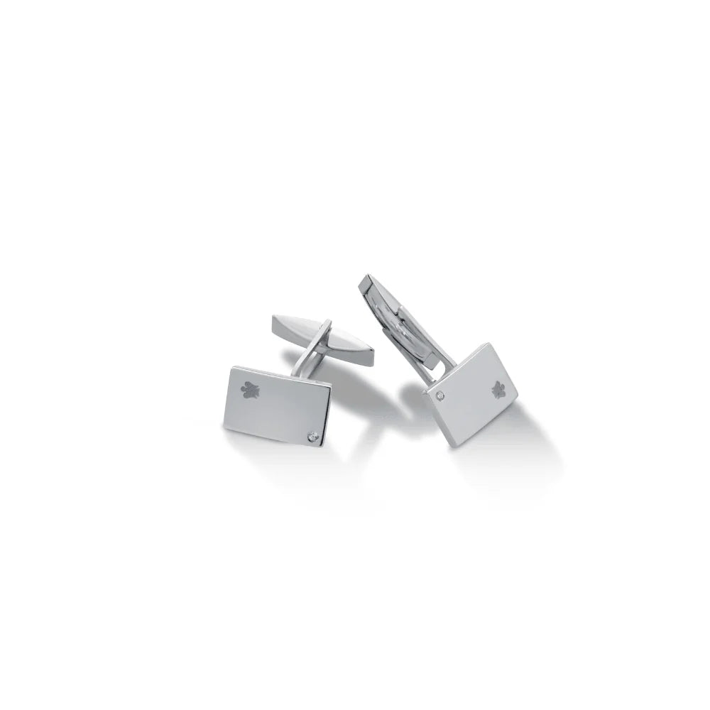 Gemelli in argento con diamante Roberto Giannotti - MAN41