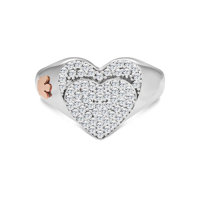 Anello in argento con doppio cuore Roberto Giannotti - GIA438