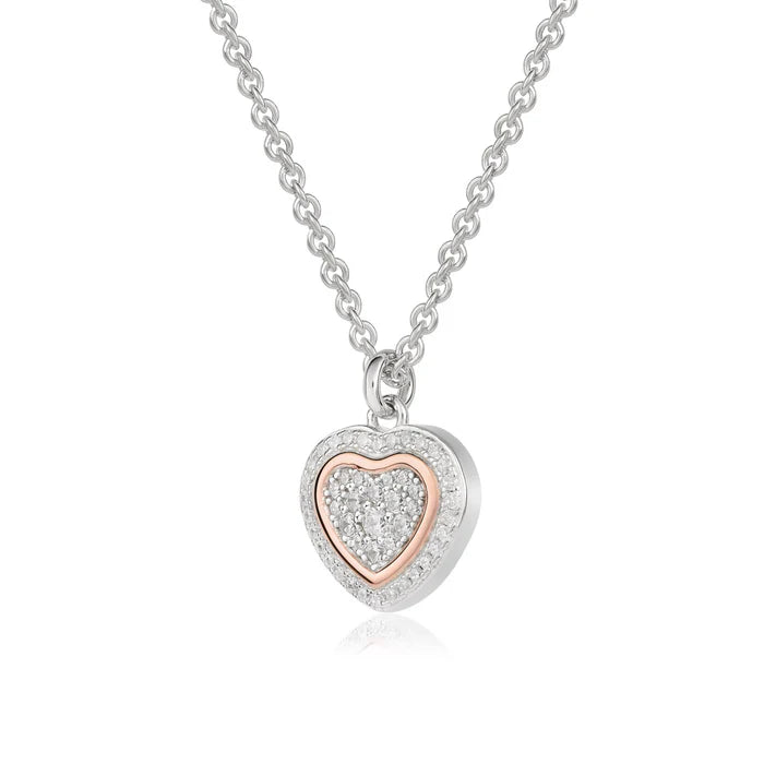 Collana in argento trilogia con ciondolo cuore Roberto Giannotti - GIA449