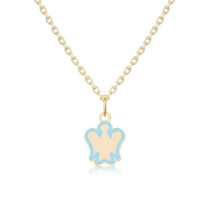 Collana oro bambino con angelo azzurro Roberto Giannotti - NKT379