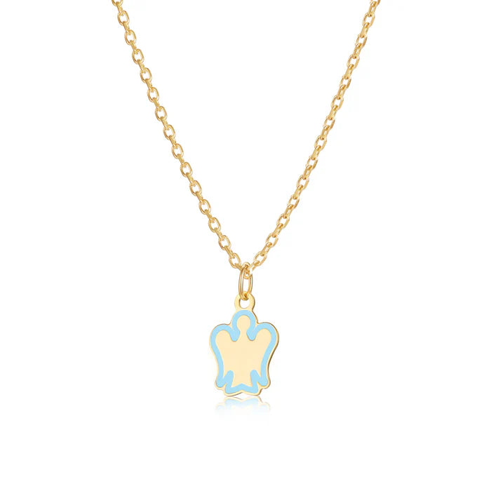 Collana oro bambino con angelo azzurro Roberto Giannotti - NKT379