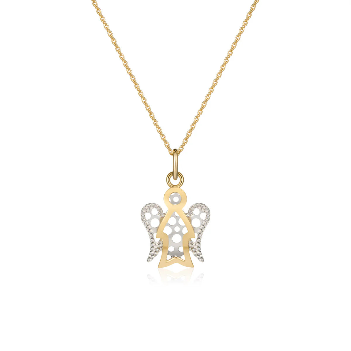Collana in oro con Angelo Bicolore Roberto Giannotti - NKT393