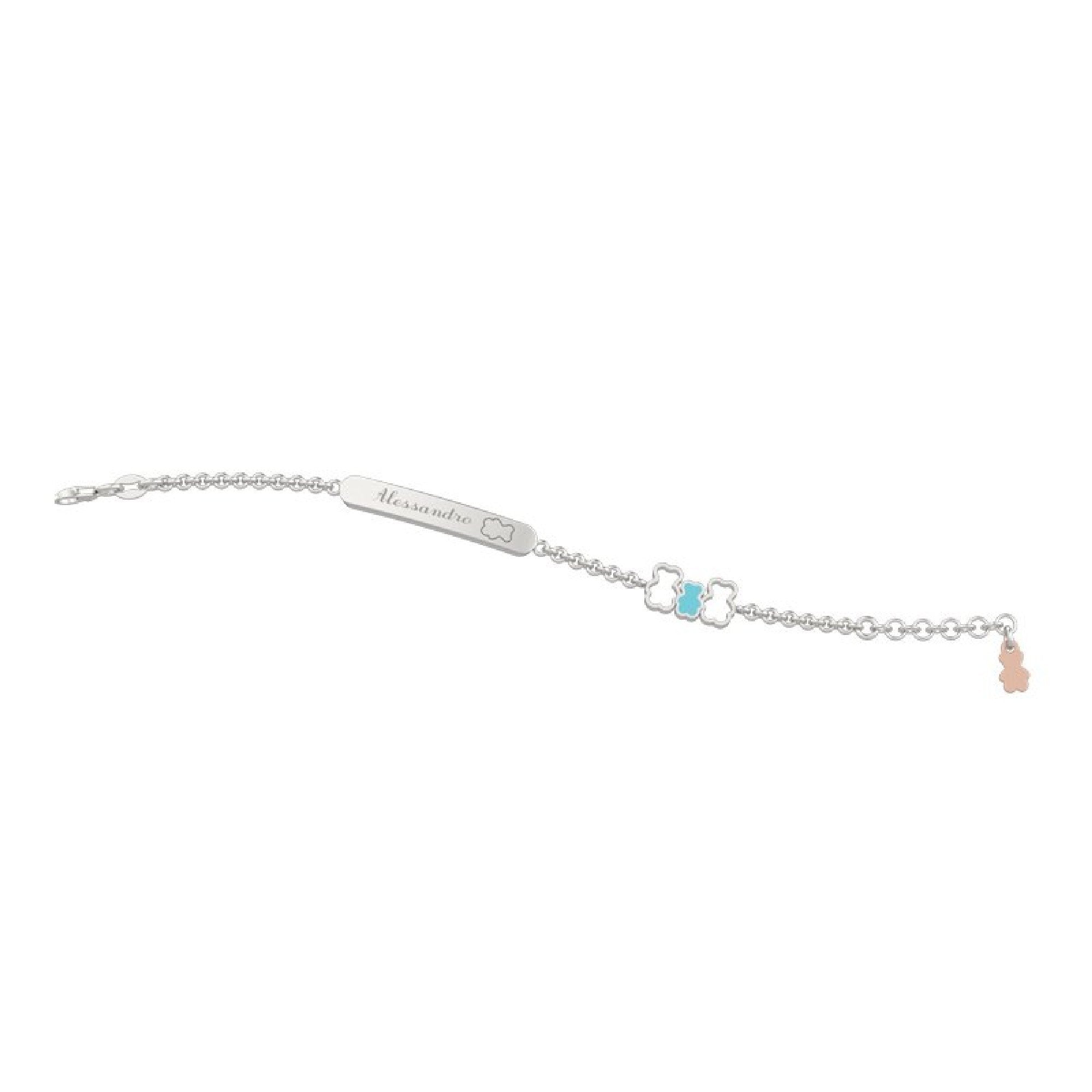 Bracciale BAMBINO NANAN Con Targhetta Famiglia Arg 925 - NAN0069