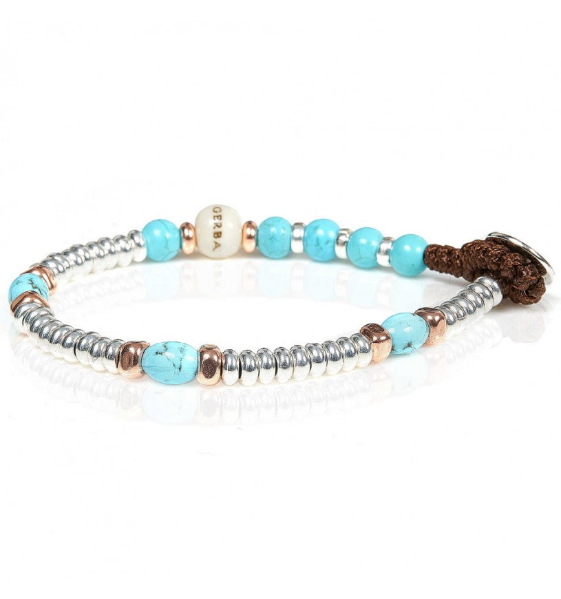 Bracciale uomo Gerba Mon Amour turchese - MA19