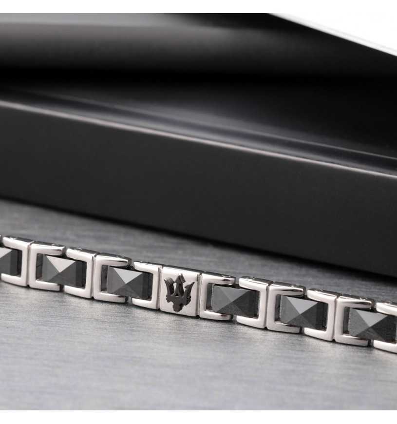 Bracciale uomo in acciaio Maserati - JM420ATI07
