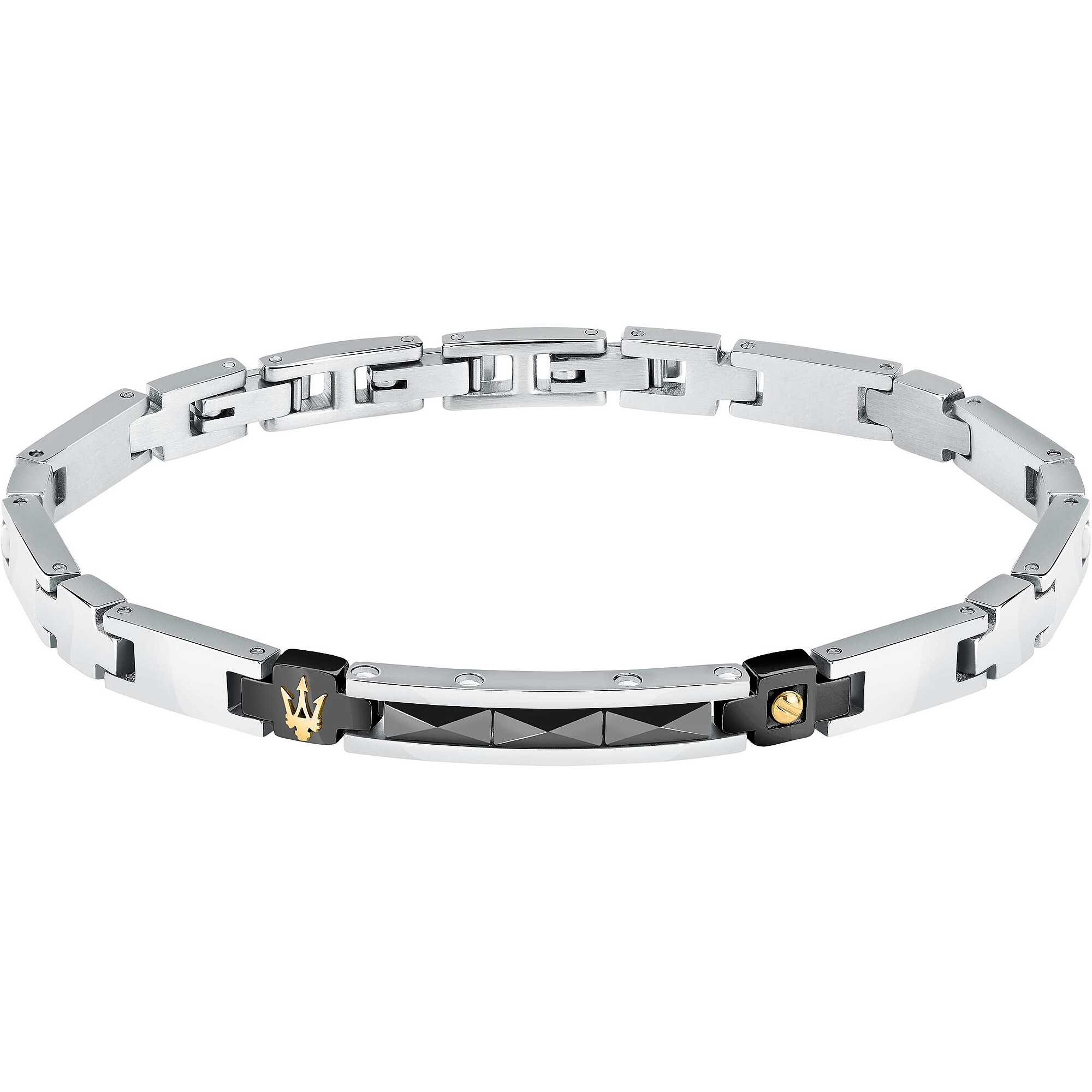 Bracciale uomo in acciaio Maserati - JM224ATZ35