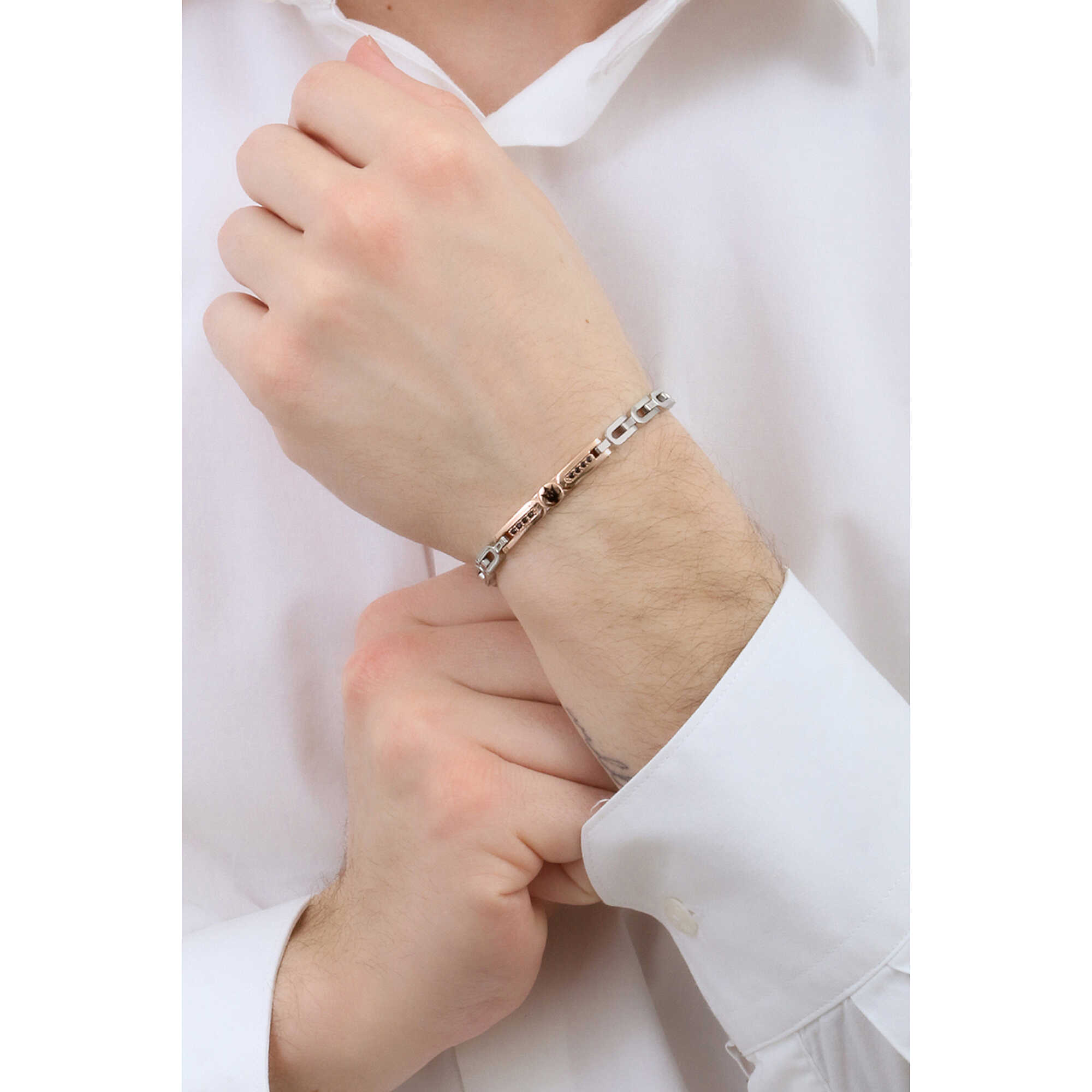 Bracciale uomo in acciaio Maserati - JM423AVD26