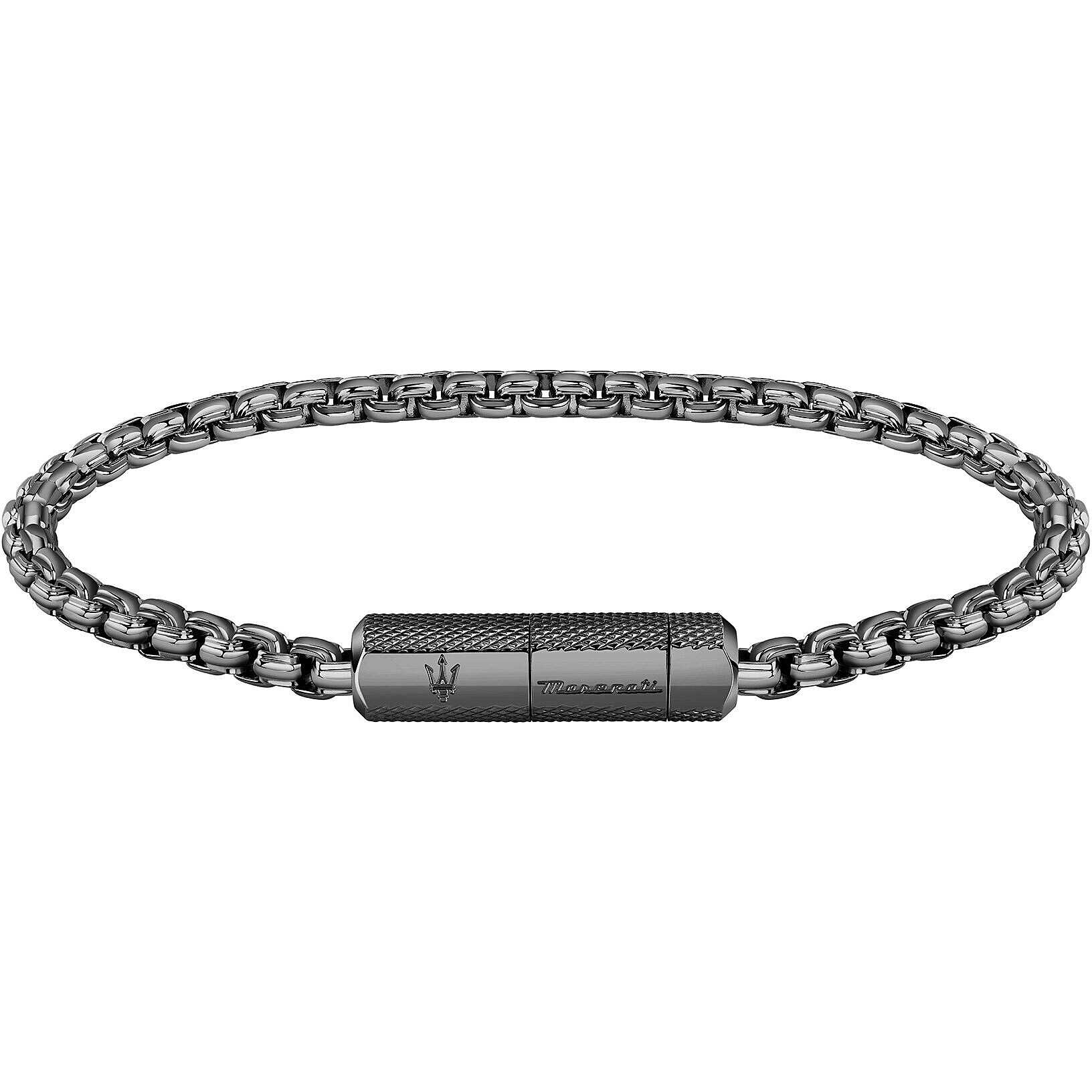 Bracciale uomo in acciaio Maserati - JM223ATK23