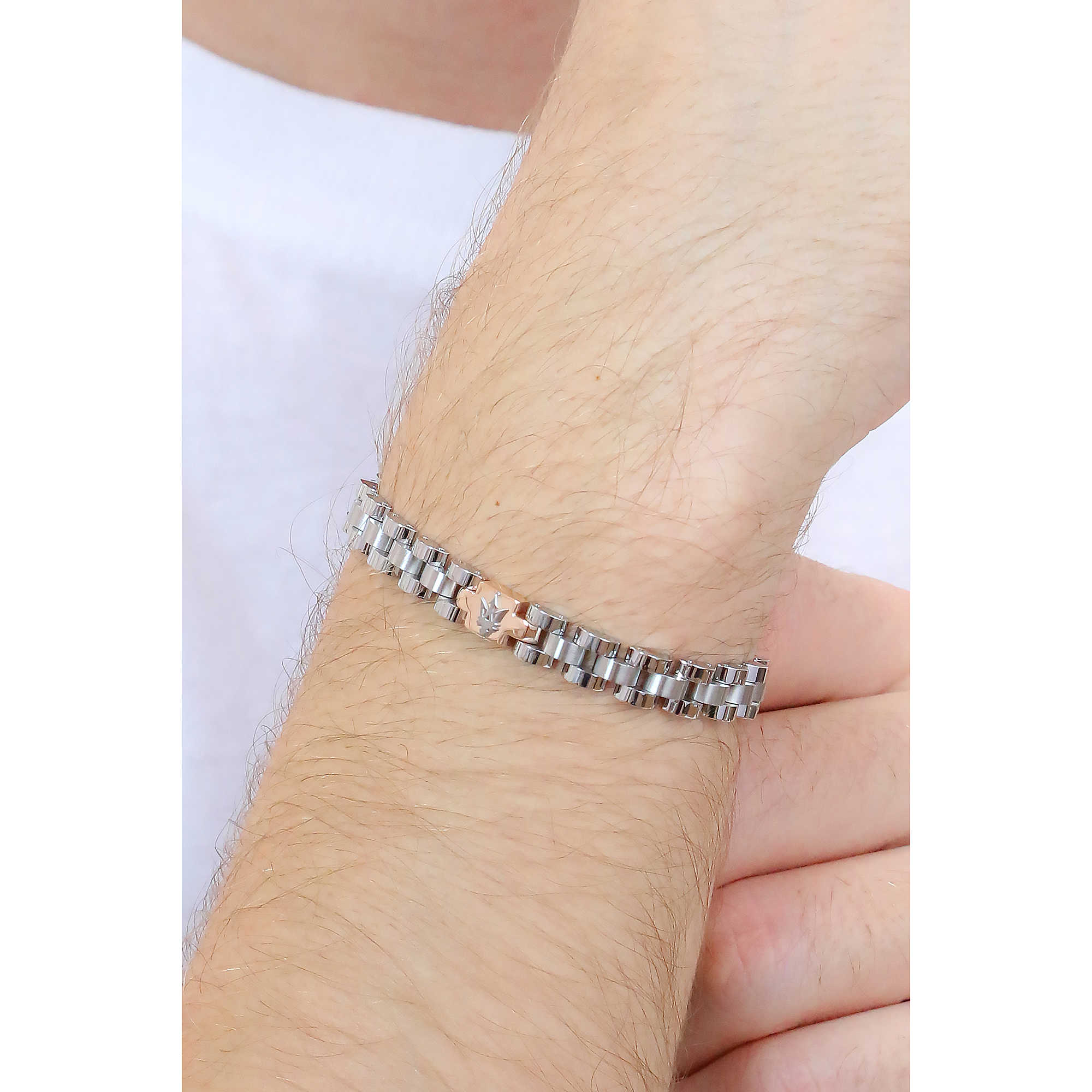 Bracciale uomo in acciaio Maserati - JM219AQH17