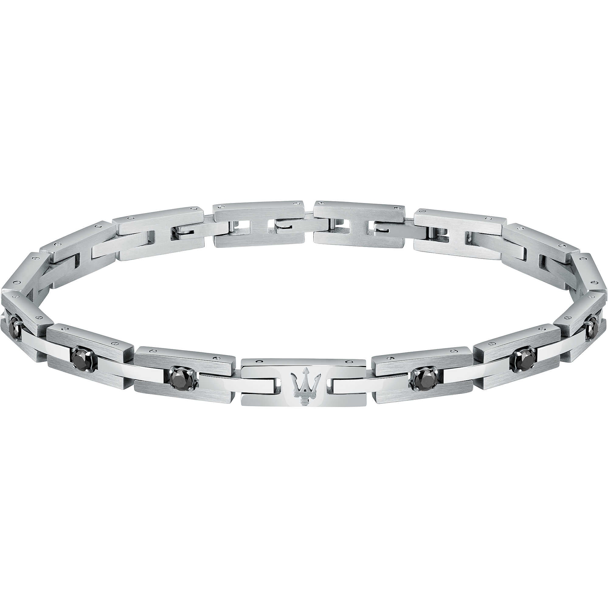 Bracciale uomo in acciaio Maserati - JM422ATJ10