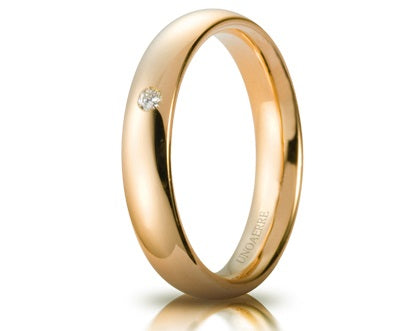 Fede Comoda Unoaerre mm. 4,0 in oro giallo - 040AFC0010010