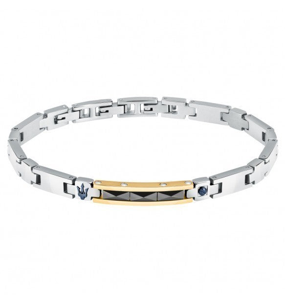 BRACCIALE uomo in acciaio MASERATI  - JM224ATZ37