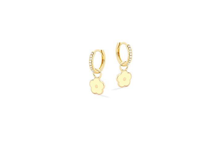 Orecchini BAMBINA NANAN Fiori Gialli Argento - NAN0478