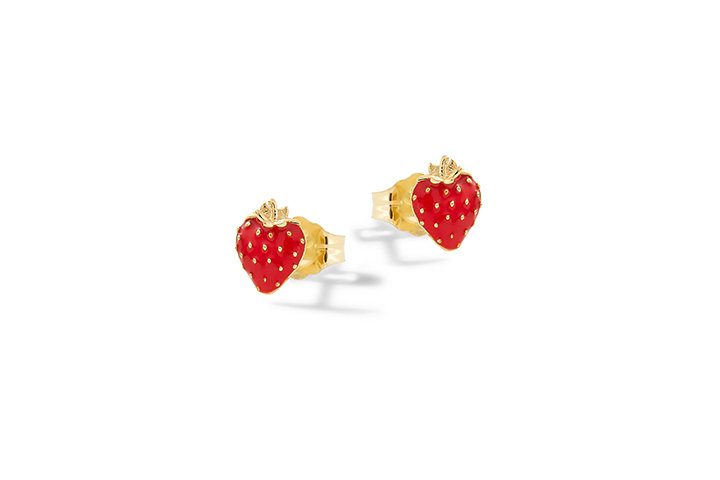 Orecchini bimba fragole in argento Nanan - NAN0494