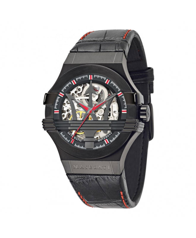 Orologio Maserati Potenza automatic skeleton nero 42 mm -  R8821108010