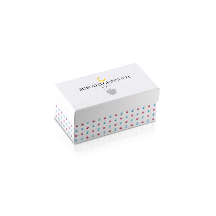 Set Pinza e Porta Ciuccio Bimba Rosa con placca in Argento Roberto Giannotti - GICO17